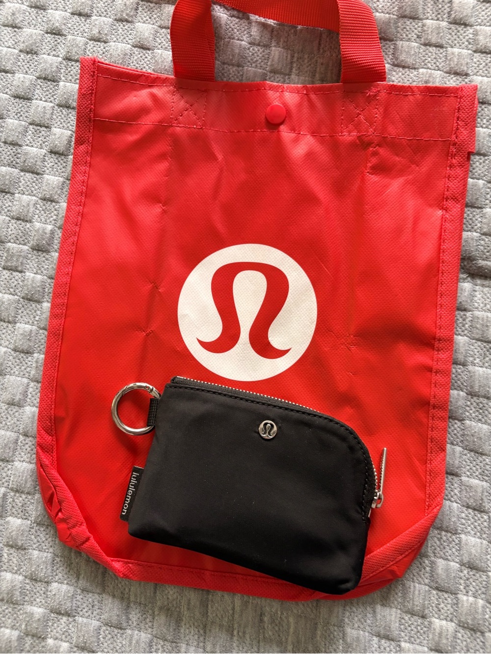 lululemon athletica clip card wallet-black